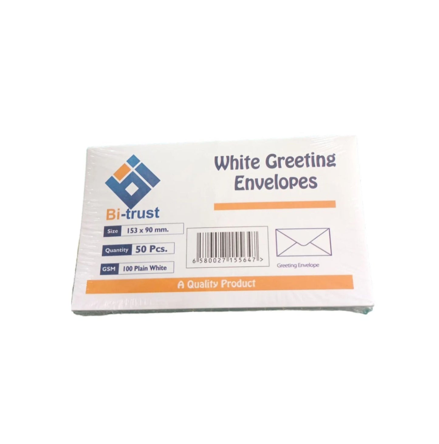 Envelope 153x90mm White (Pack of 50)