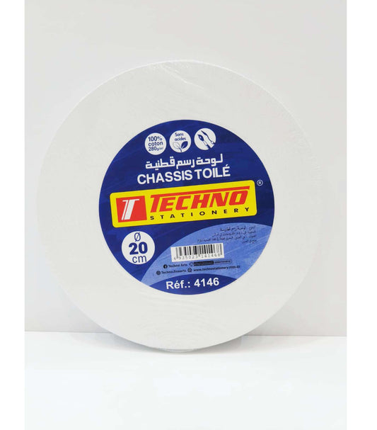 Techno Round Cotton Canvas (20 cm - 280g)