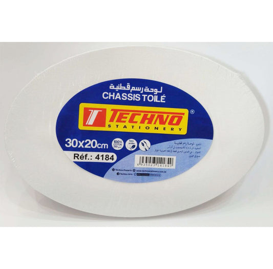 Techno Oval Cotton Canvas (30x20 cm - 280g)