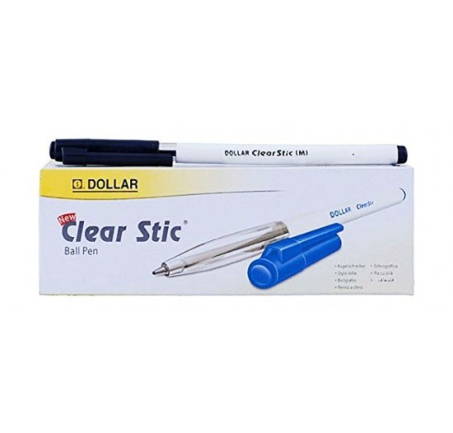 Dollar Clear Stic Ball Pen - Black