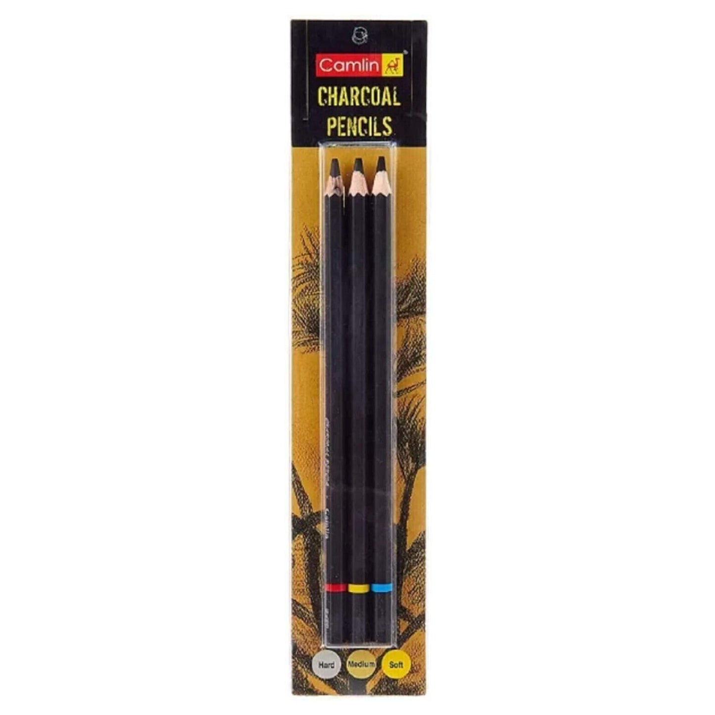 Camlin Charcoal Pencil (Set of 3)
