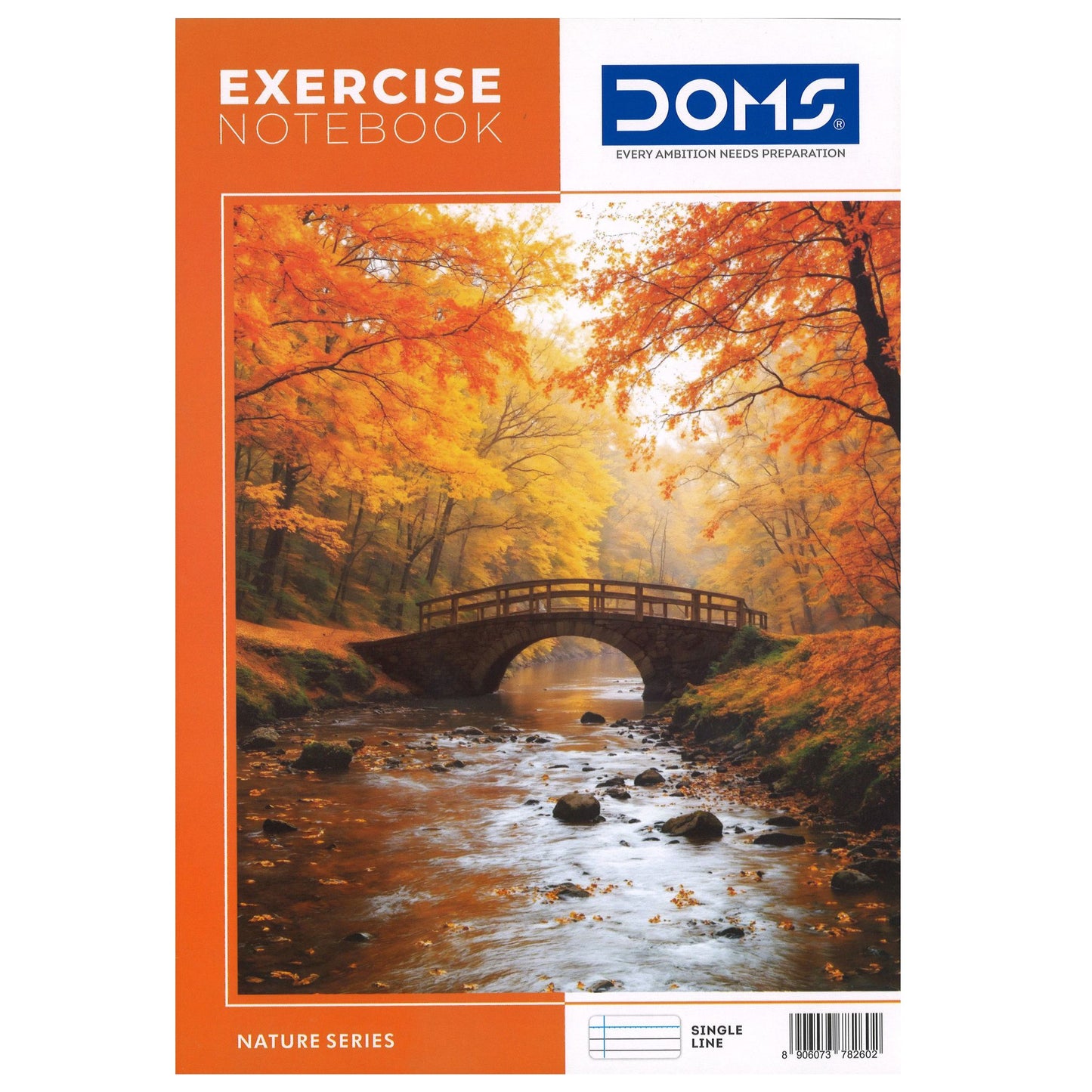 DOMS Notebook 240pg A4 Ruled Single Line