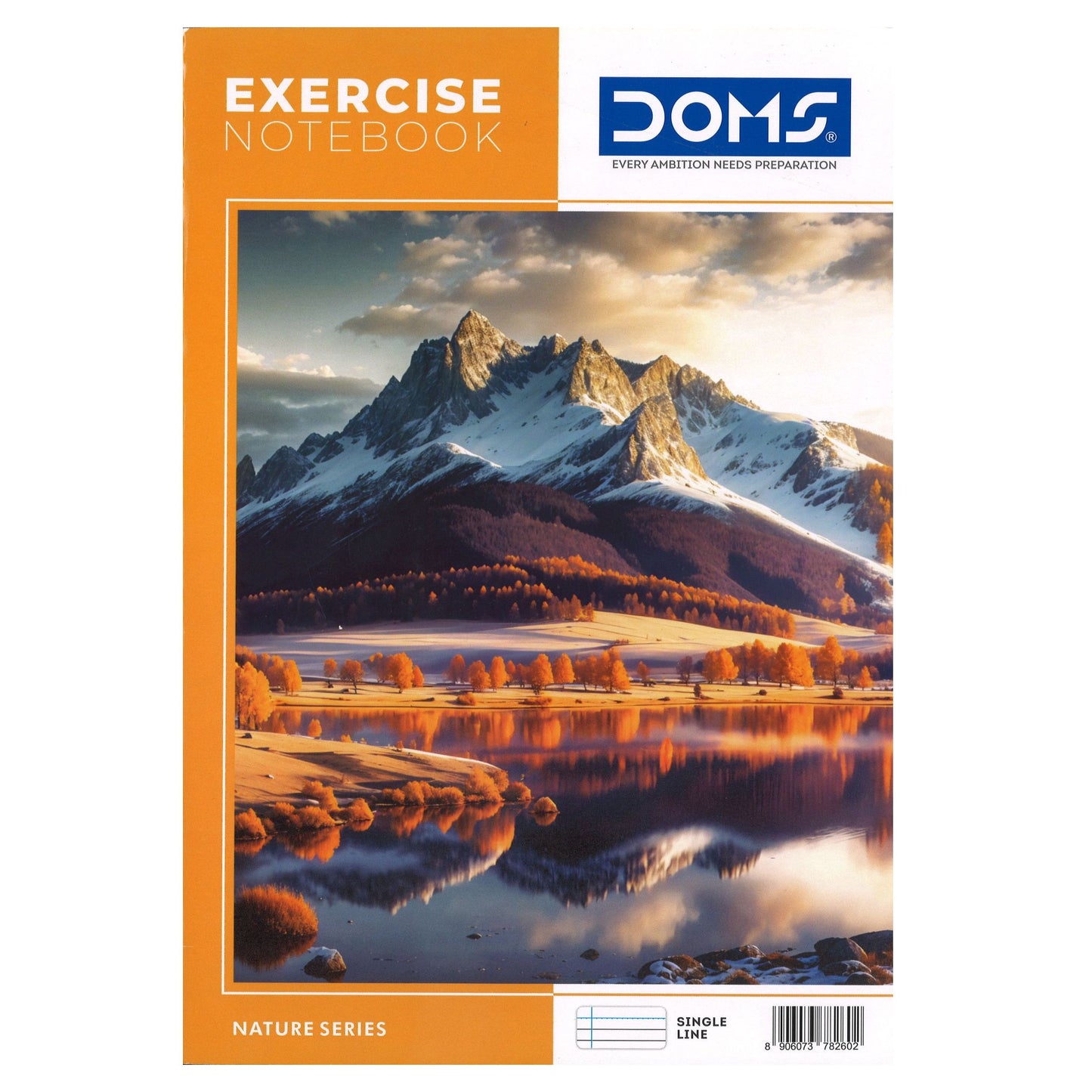 DOMS Notebook 240pg A4 Ruled Single Line