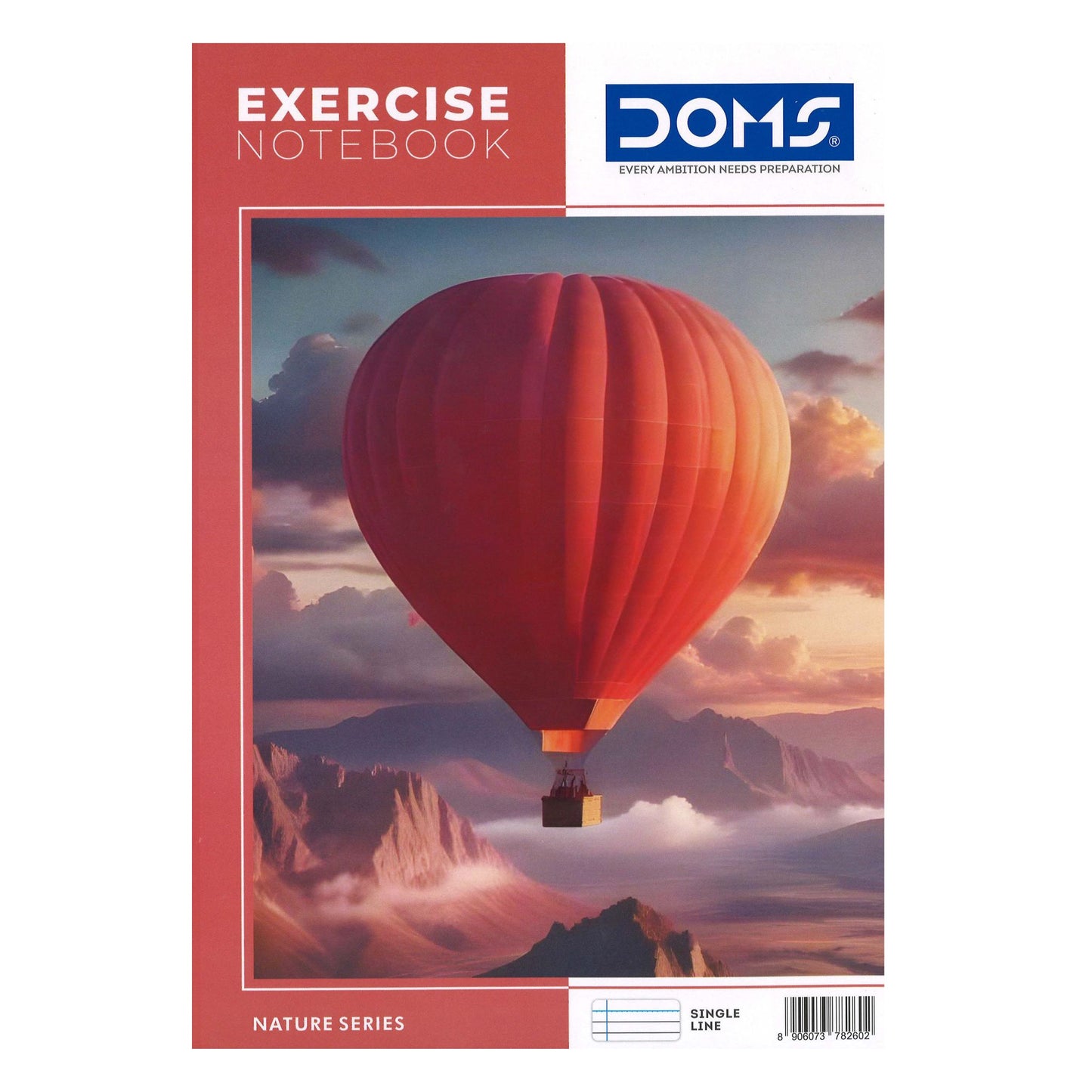DOMS Notebook 240pg A4 Ruled Single Line