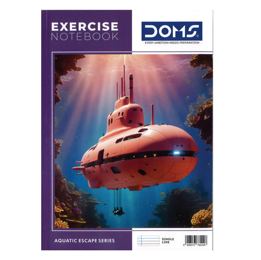 DOMS Notebook 300pg A4 Ruled Single Line