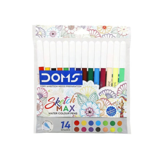 DOMS Sketch Max Water Colour Sketch Pens (Pack of 14)