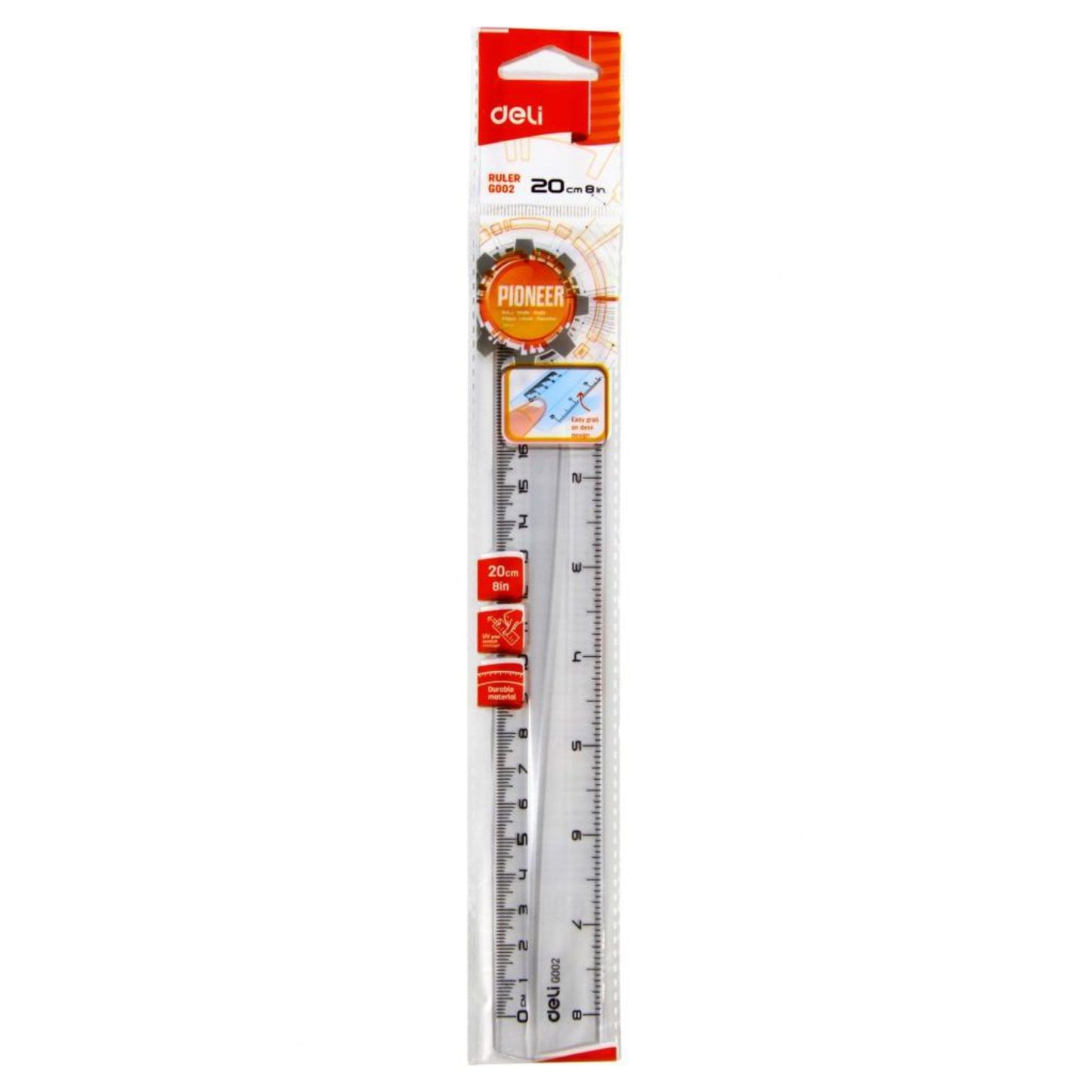 Deli Ruler 20cm
