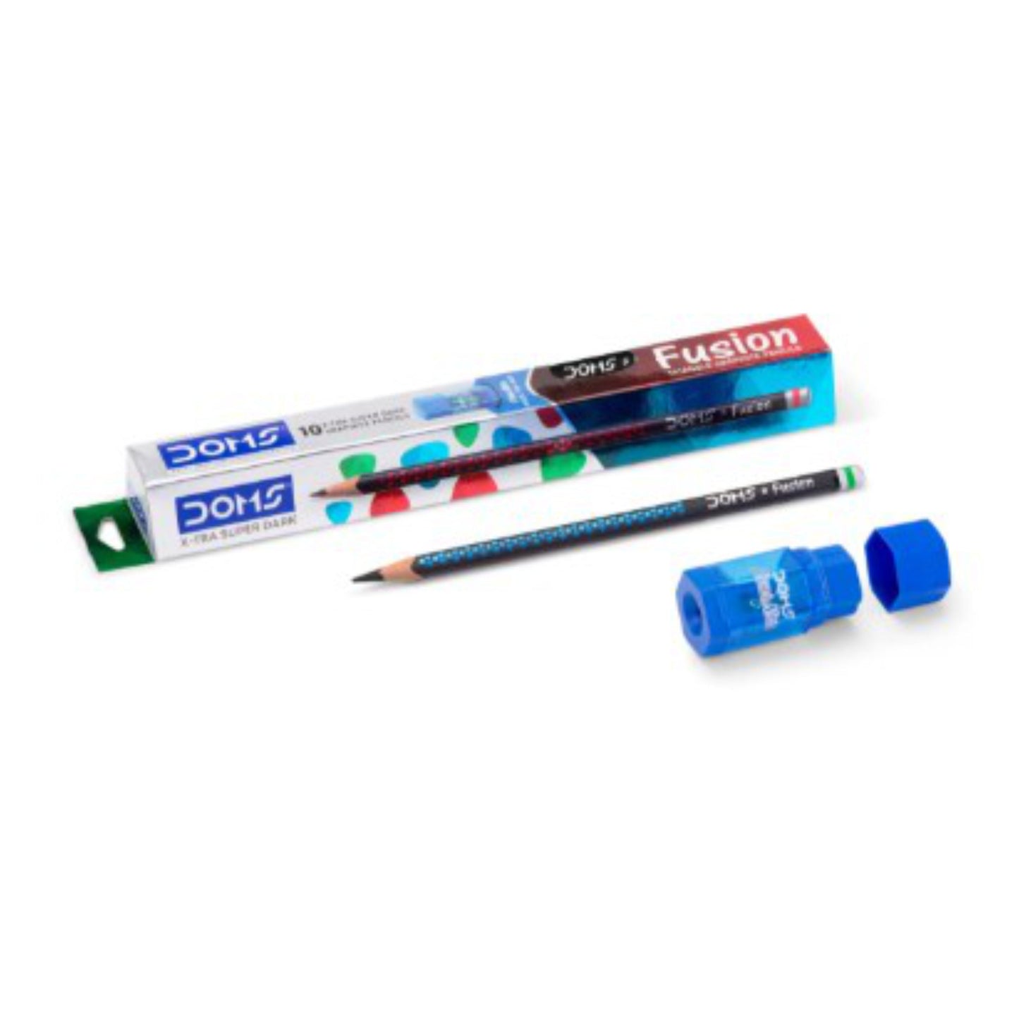 Doms Fusion Xtra Super Dark Pencil (Pack of 10)