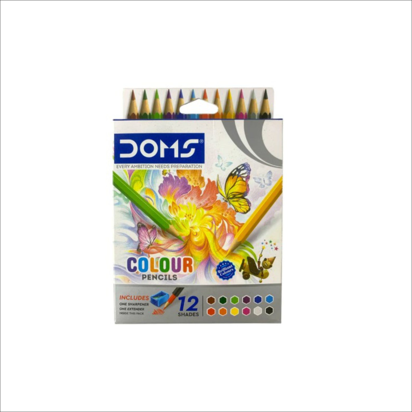 Doms Colour Pencils 12 (Small)