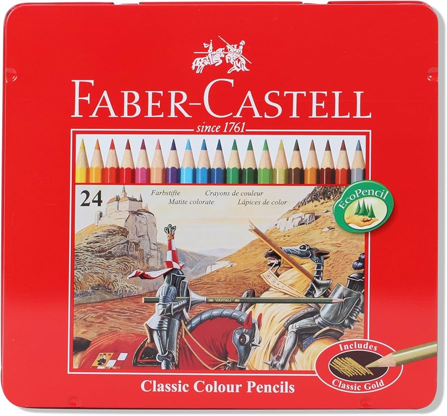 Faber-Castell Colour Pencil 24 (Metal Box)