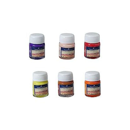 Faber-Castell Fabric/Acrylic Paint Bottles (Set of 6)
