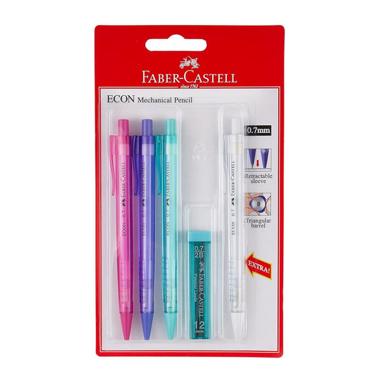 Faber-Castell Econ 0.7 Mechanical Pencil Set