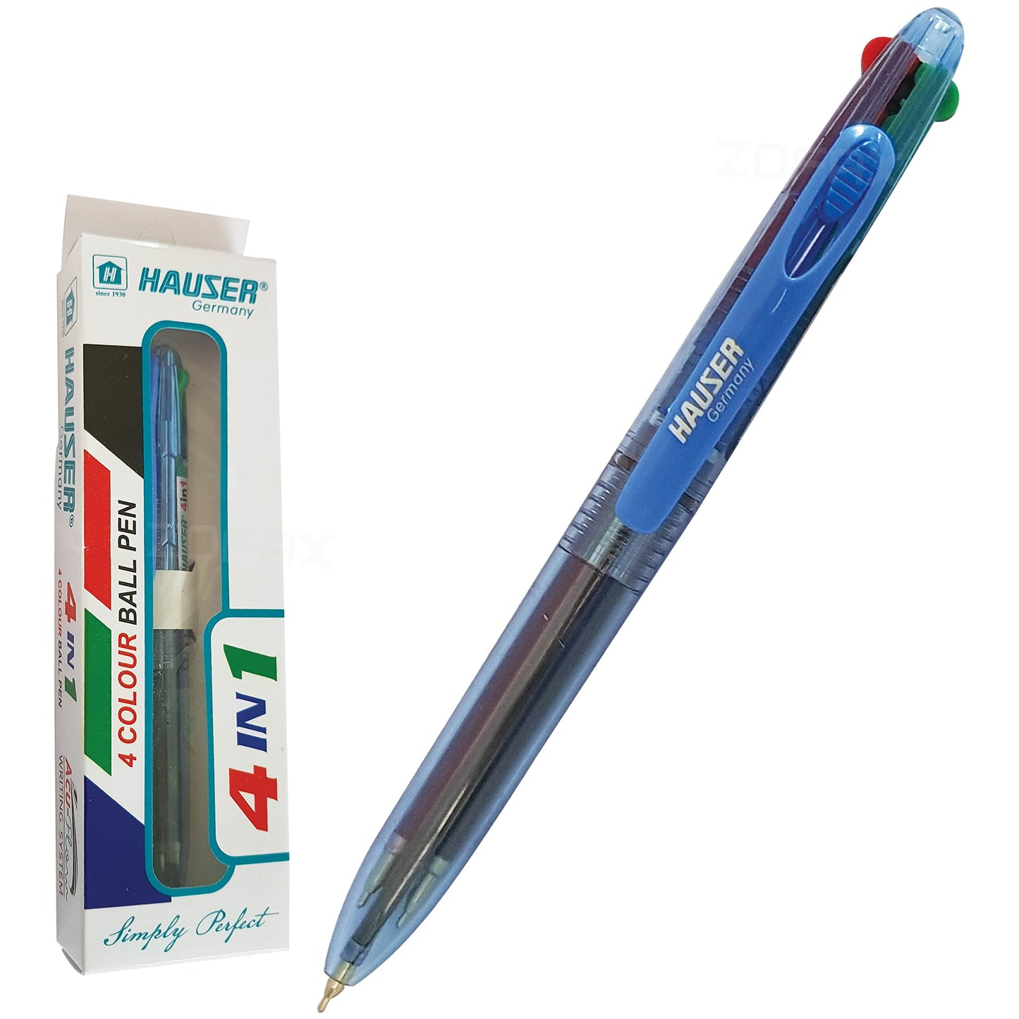 Hauser 4 Colour Ball Pen