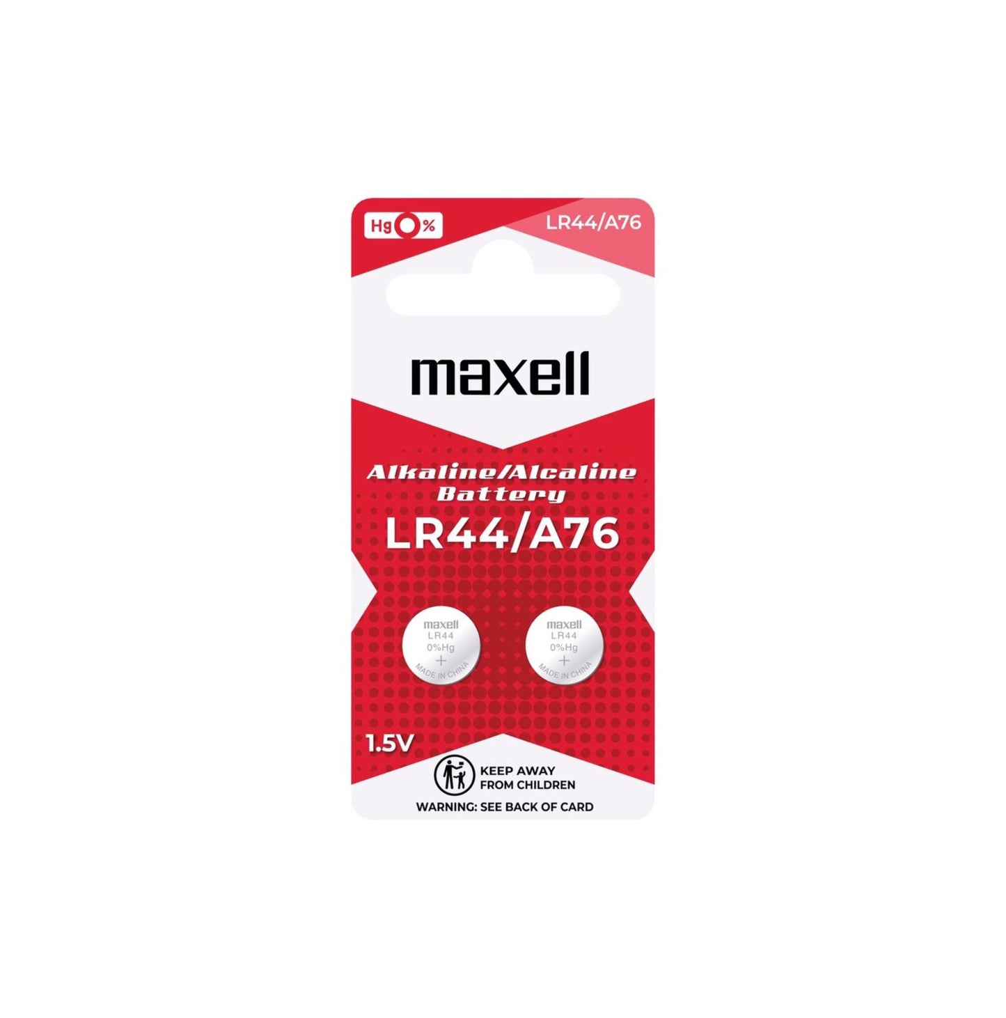 Maxell Battery LR44/A76 (1 pc)