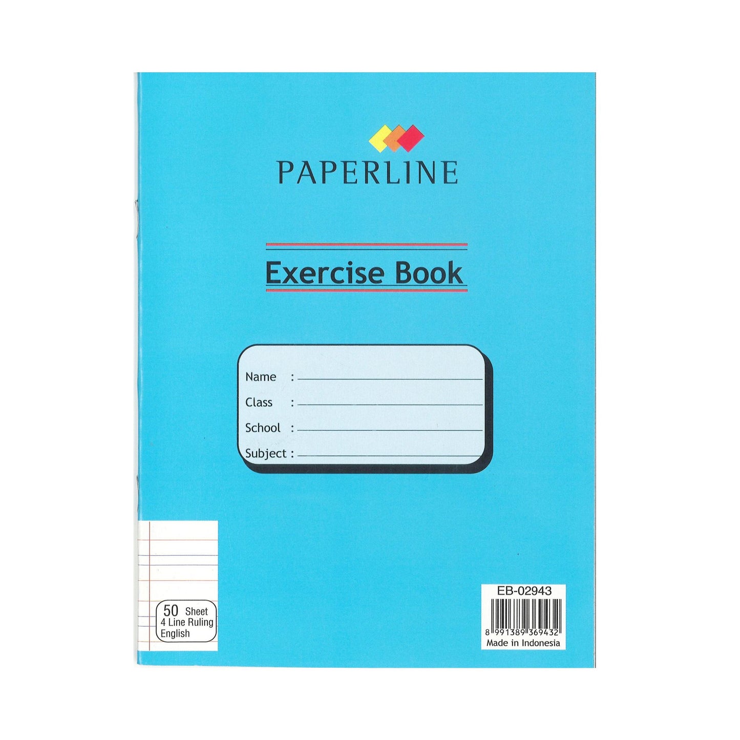 Paperline Notebook 100pg 4 Line