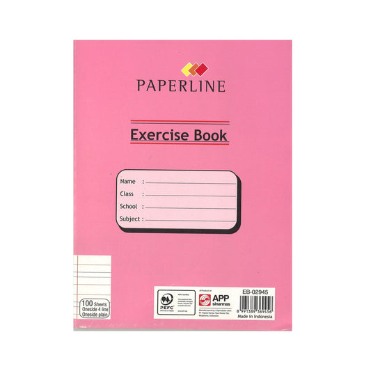 Paperline Notebook 200pg 4 Line Interleaf
