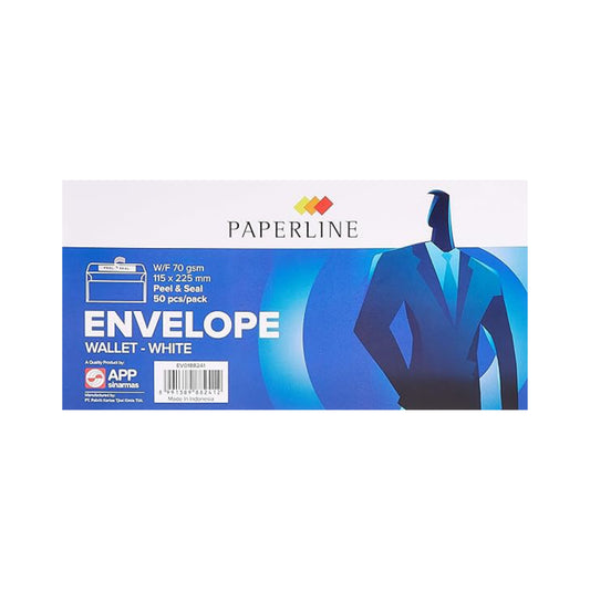 Paperline Letter Envelope 115x225mm White (Pack of 50)