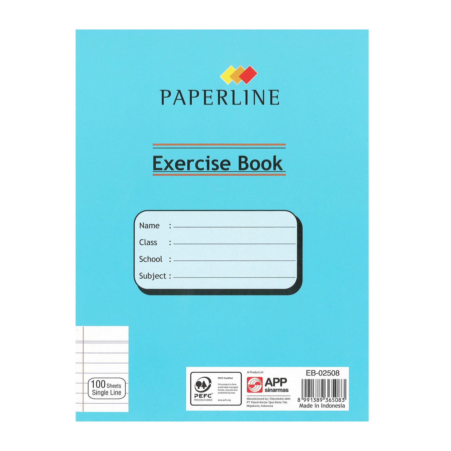 Paperline Notebook 200pg Single Line