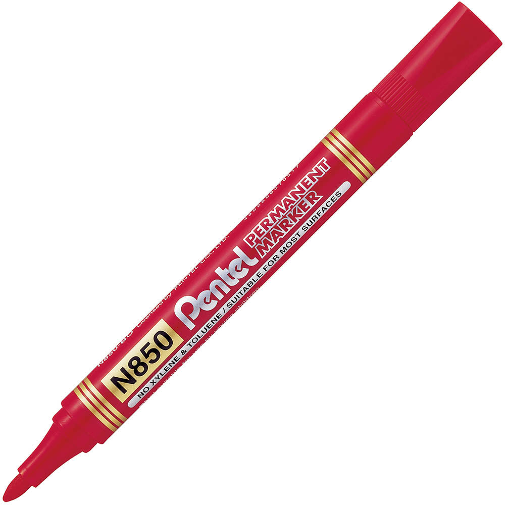 Pentel Permanent Marker Round tip Red