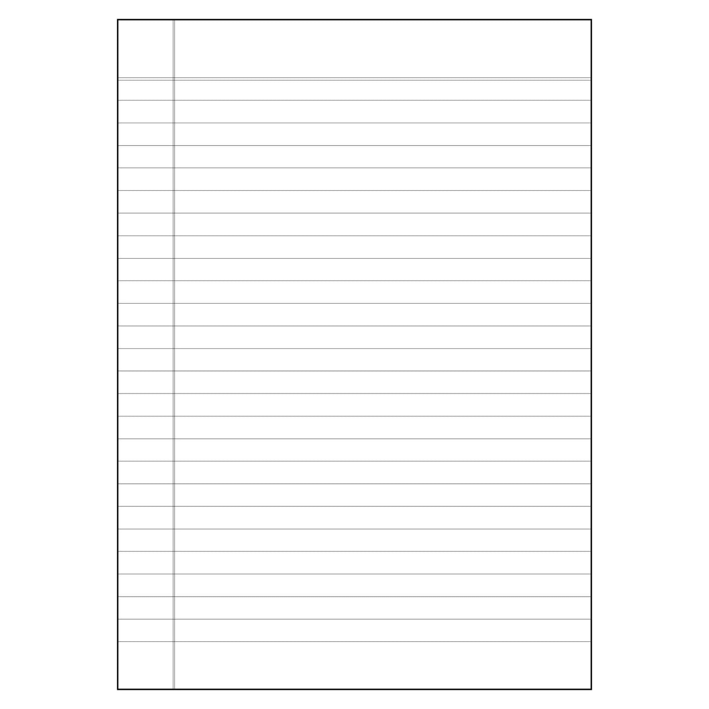 A4 Ruled Paper Double Side (25 sheets)