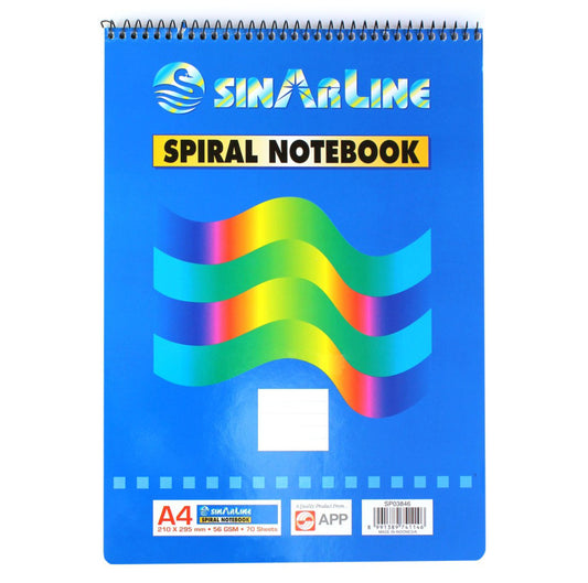 Sinarline Spiral Notebook A4 Top