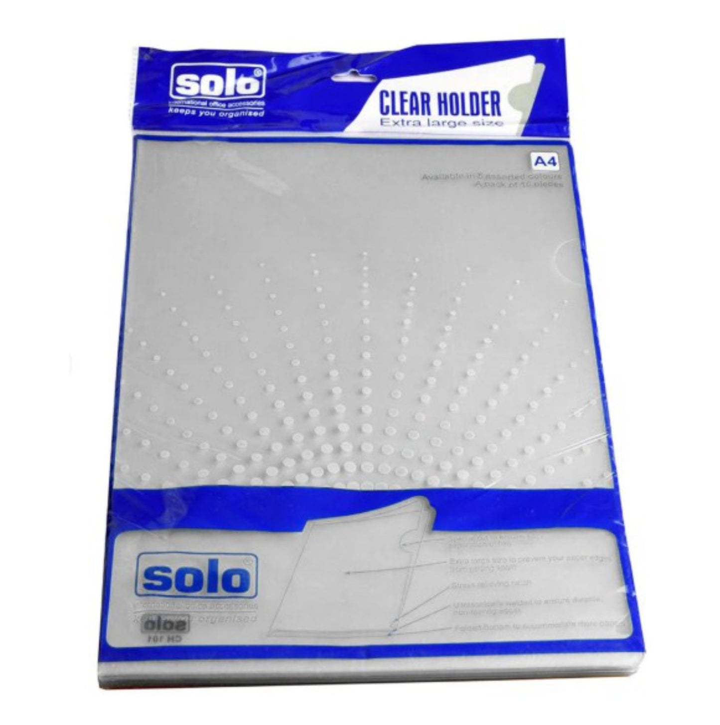 Solo L-Shape Folder (Pack of 10) - Transparent