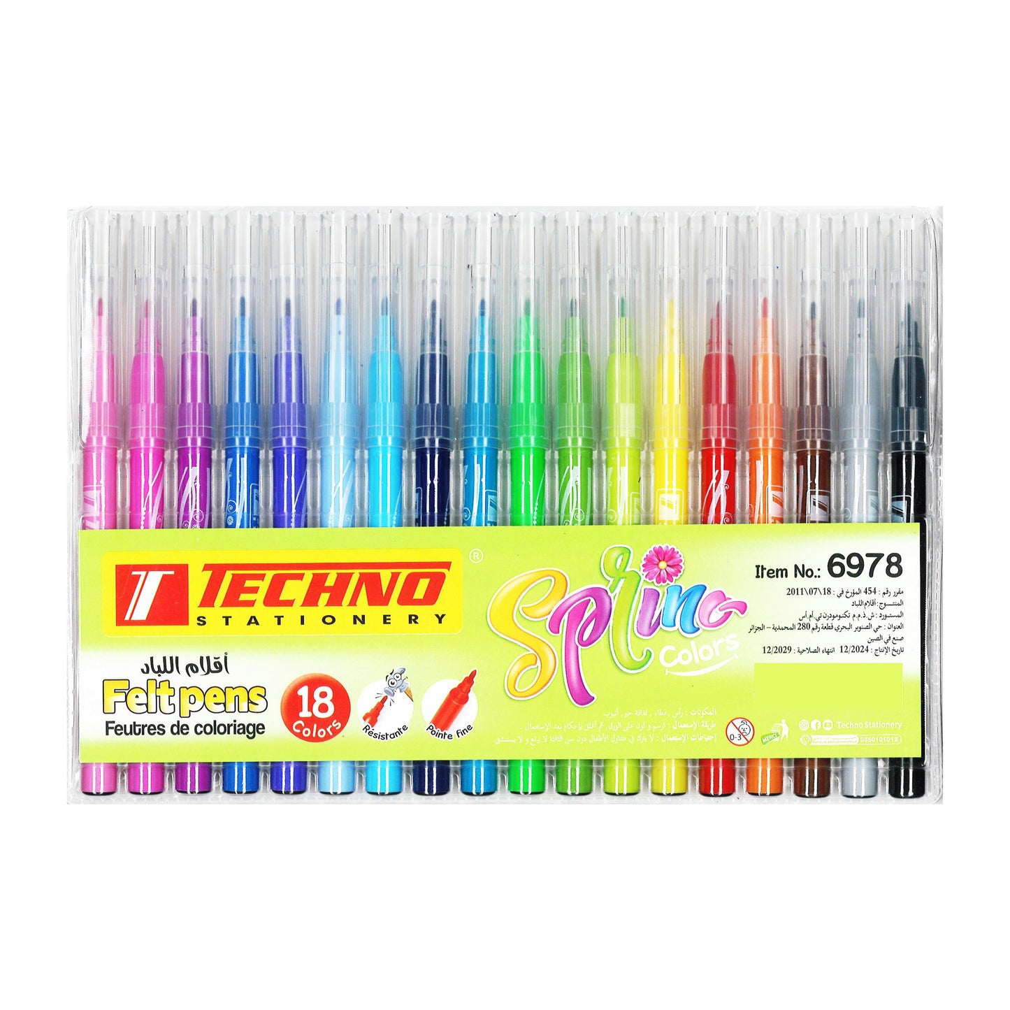 Techno Felt Pens (18) 6978