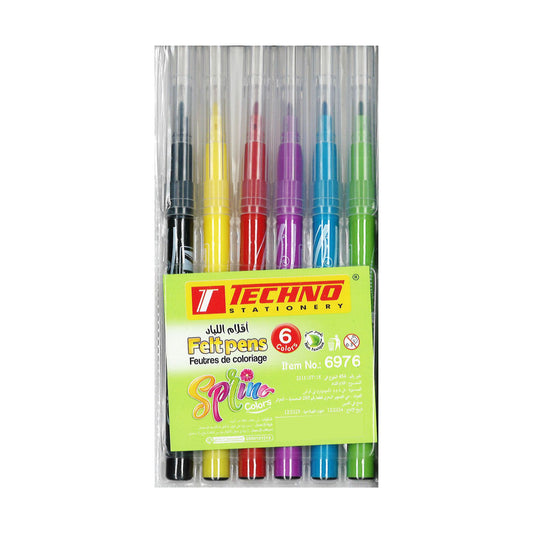 Techno Felt Pens (6) 6976