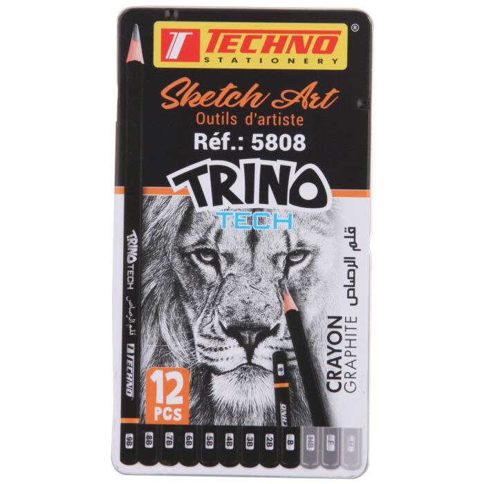 Techno Trino 5808 Sketch Art Pencil (12)