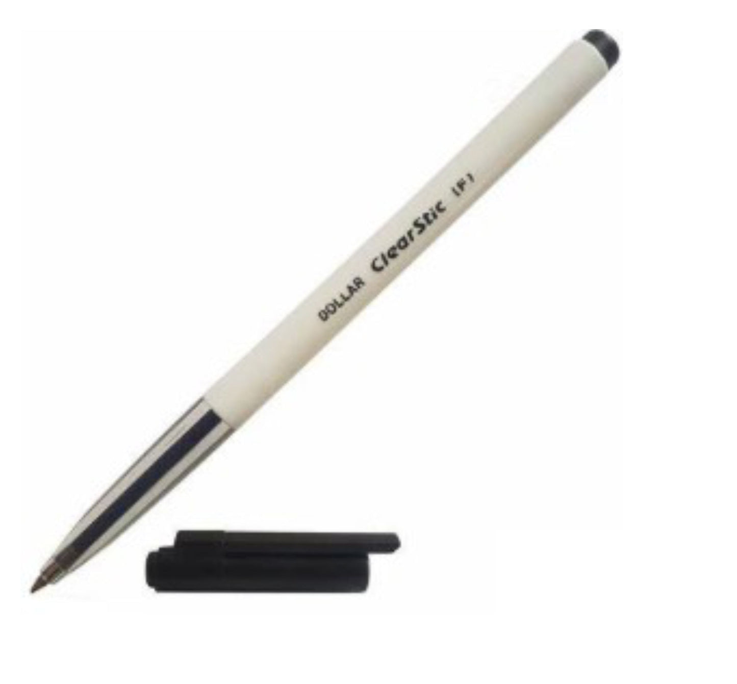 Dollar Clear Stic Ball Pen - Black
