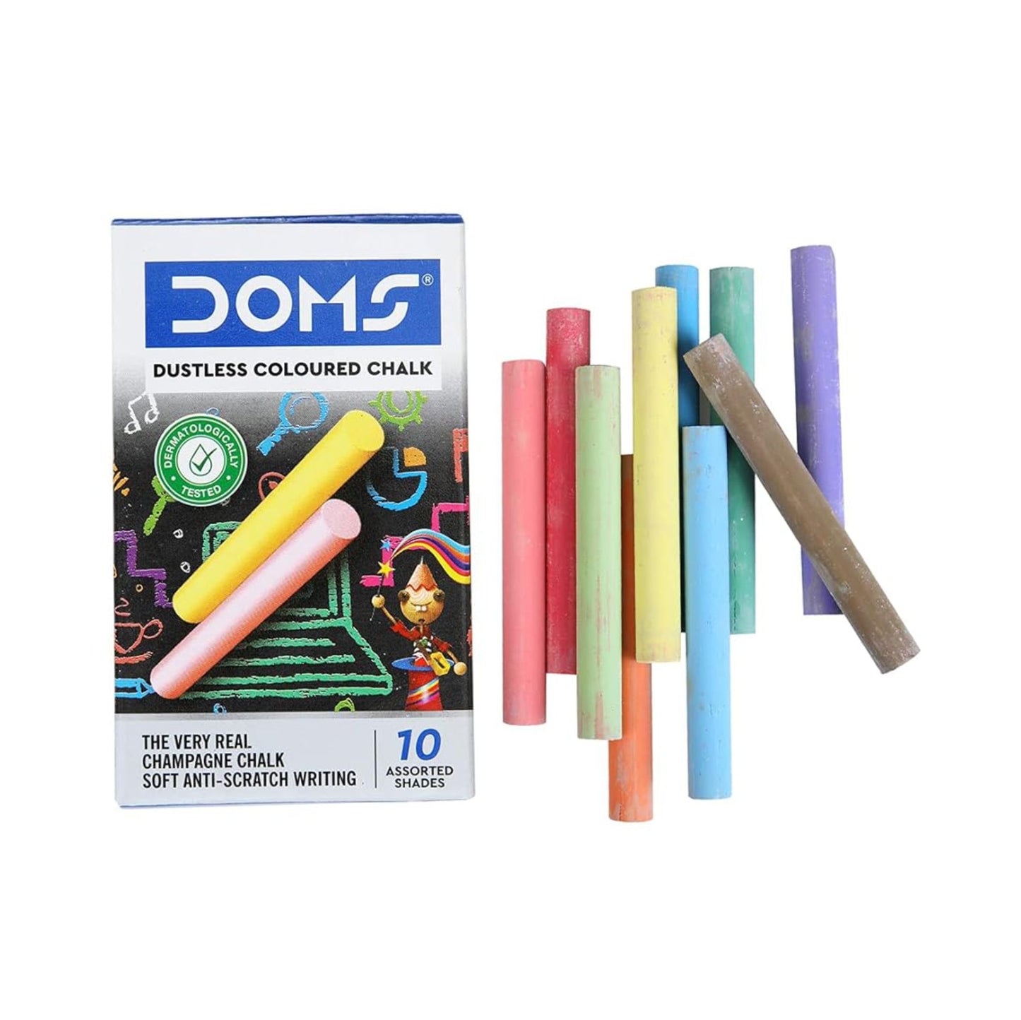 Doms Dustless Coloured Chalk