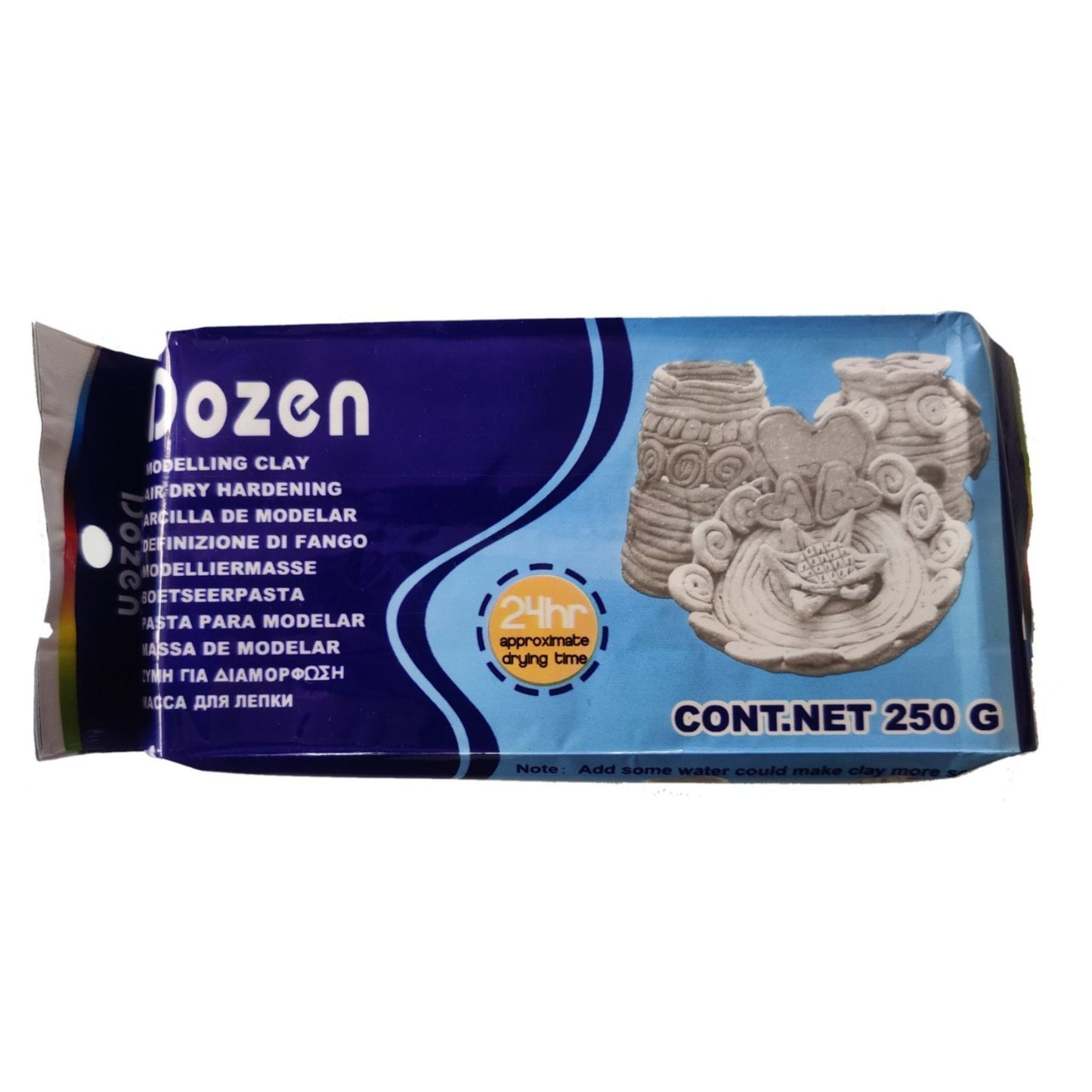 Dozen Modelling Clay White 250g