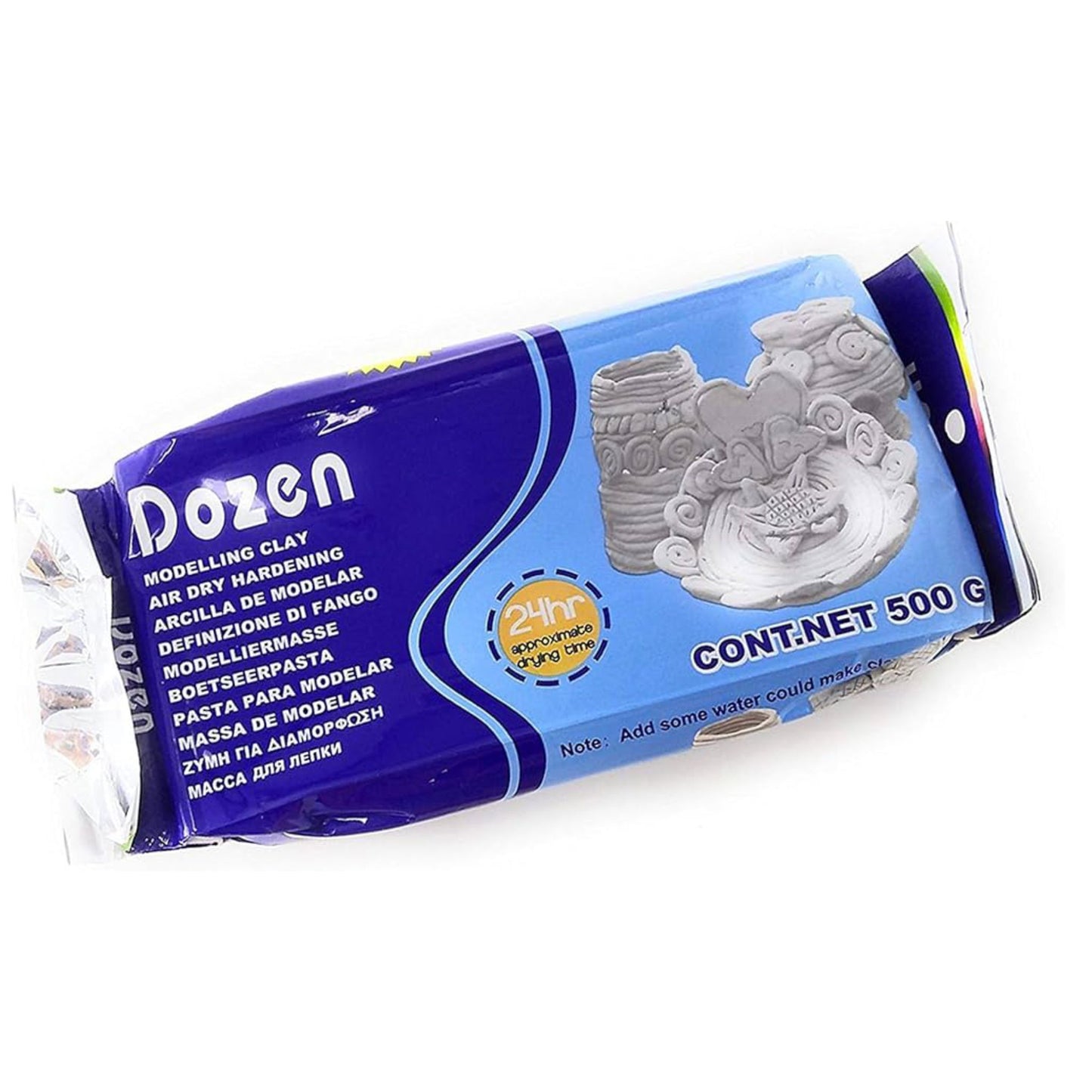 Dozen Modelling Clay White 500g