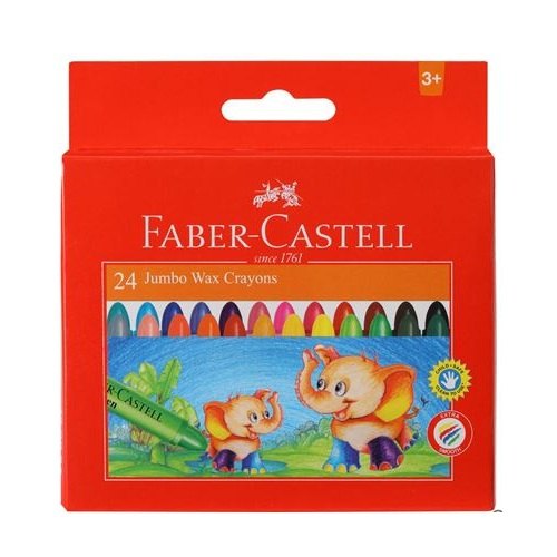 Faber-Castell Jumbo Wax Crayons (24)