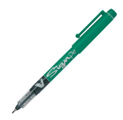 Pilot Sign Pen - Green