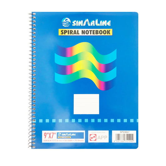 Sinarline Spiral Notebook 9"x7"