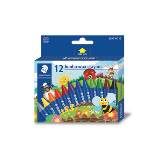 Staedtler Jumbo Wax Crayons (12)